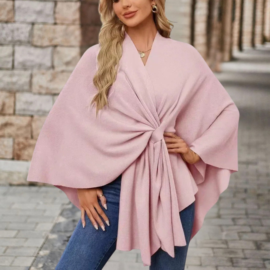 Helin™ | V-Neck Knotted Shawl