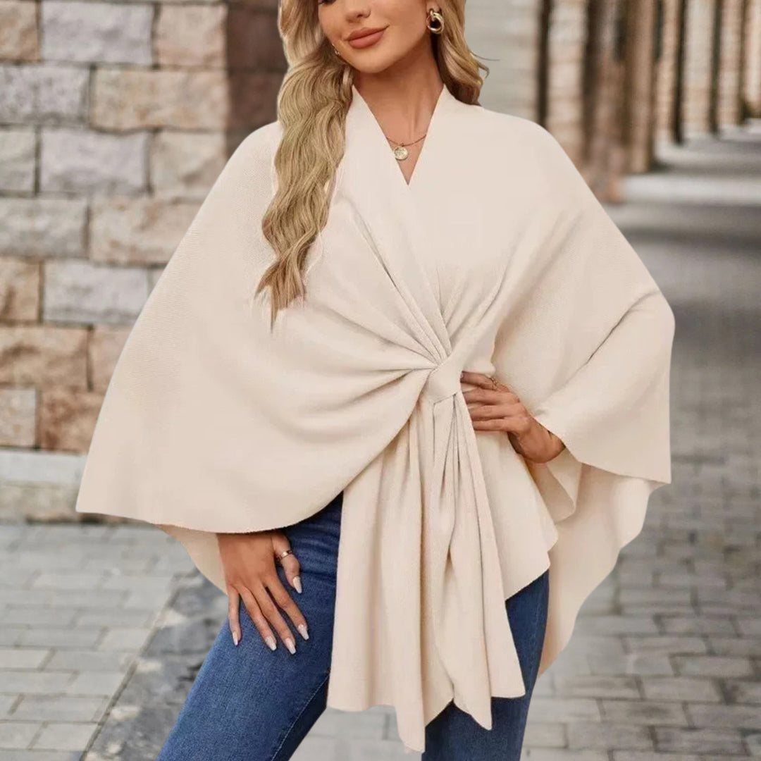 Helin™ | V-Neck Knotted Shawl