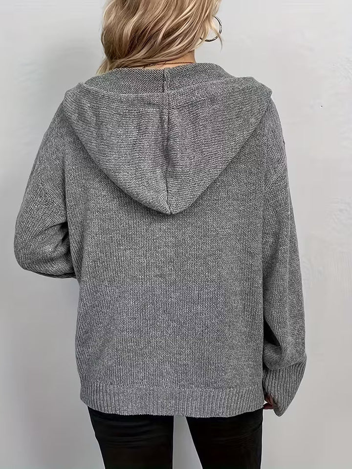 Karalina™ | Cable Knit Button-Front Cardigan