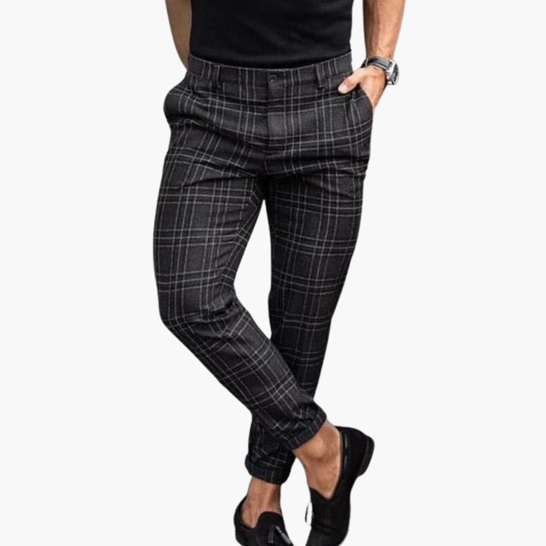 Roy | Men's Checkered Chino Pants