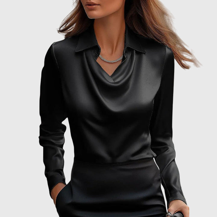 Brooklyn – Elegant Blouse in Glossy Satin