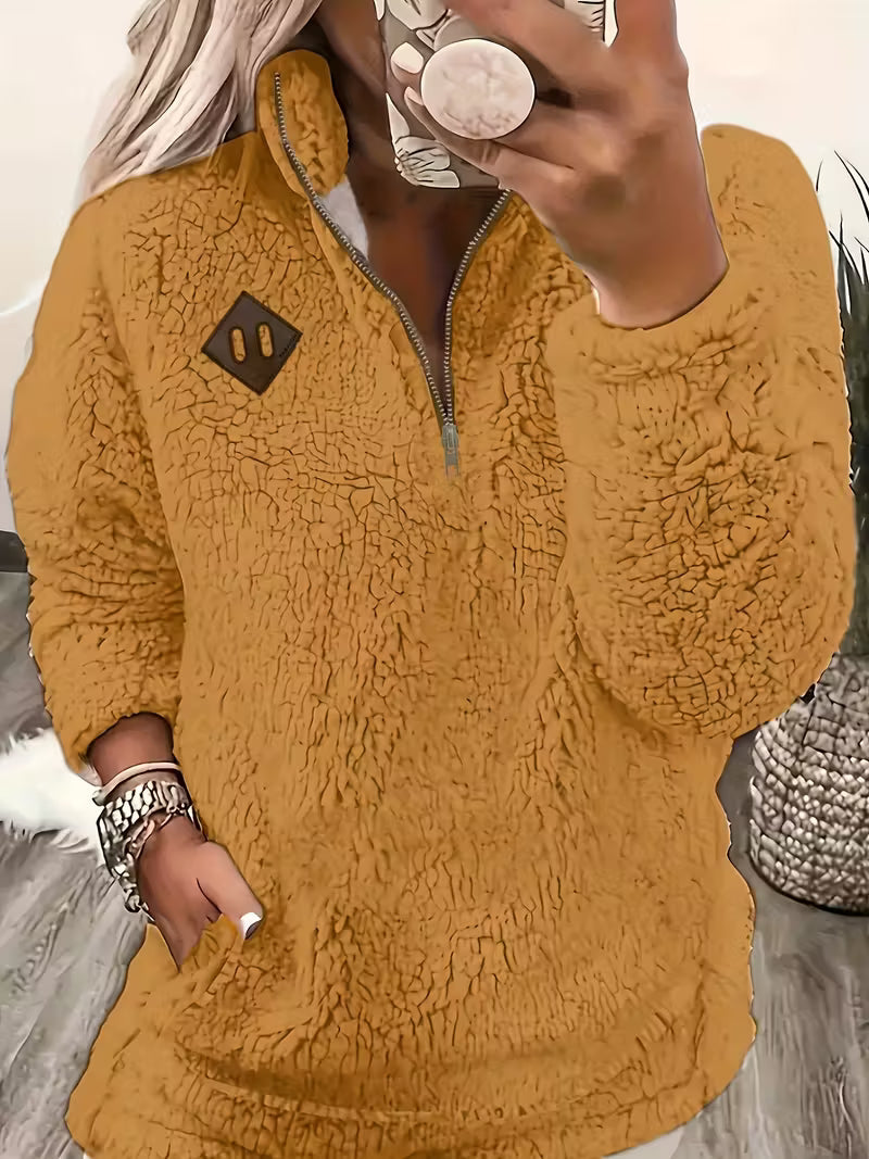 Humera™ | Elegant Zip-Up Sweater