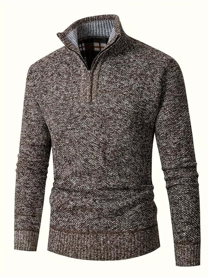 Ingram | Casual High-Neck Quarter-Zip Sweater