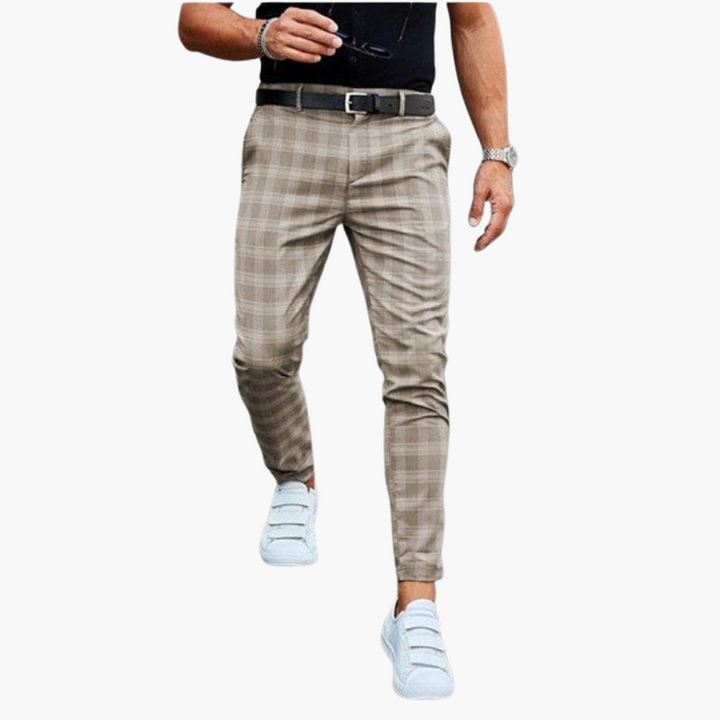 Roy | Men's Checkered Chino Pants