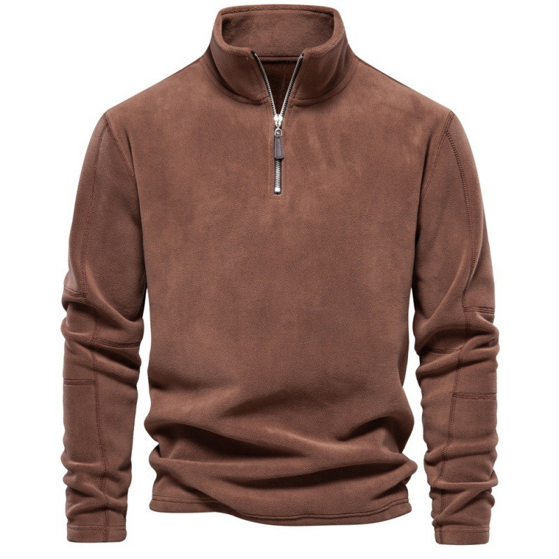 Joshua | Fleece Pullover with Quarter Zip