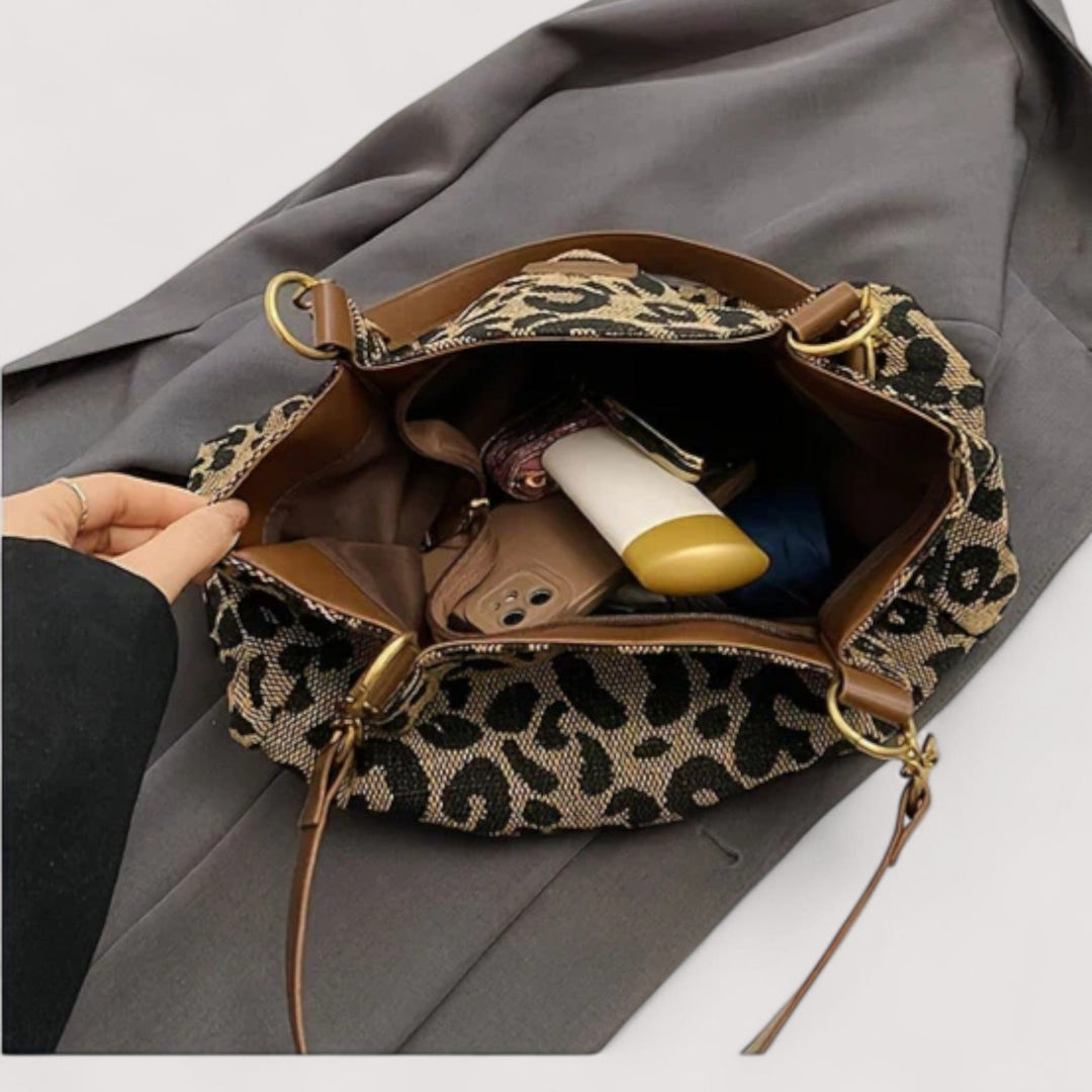 Edith™ | Leopard Canvas Shopping Bag