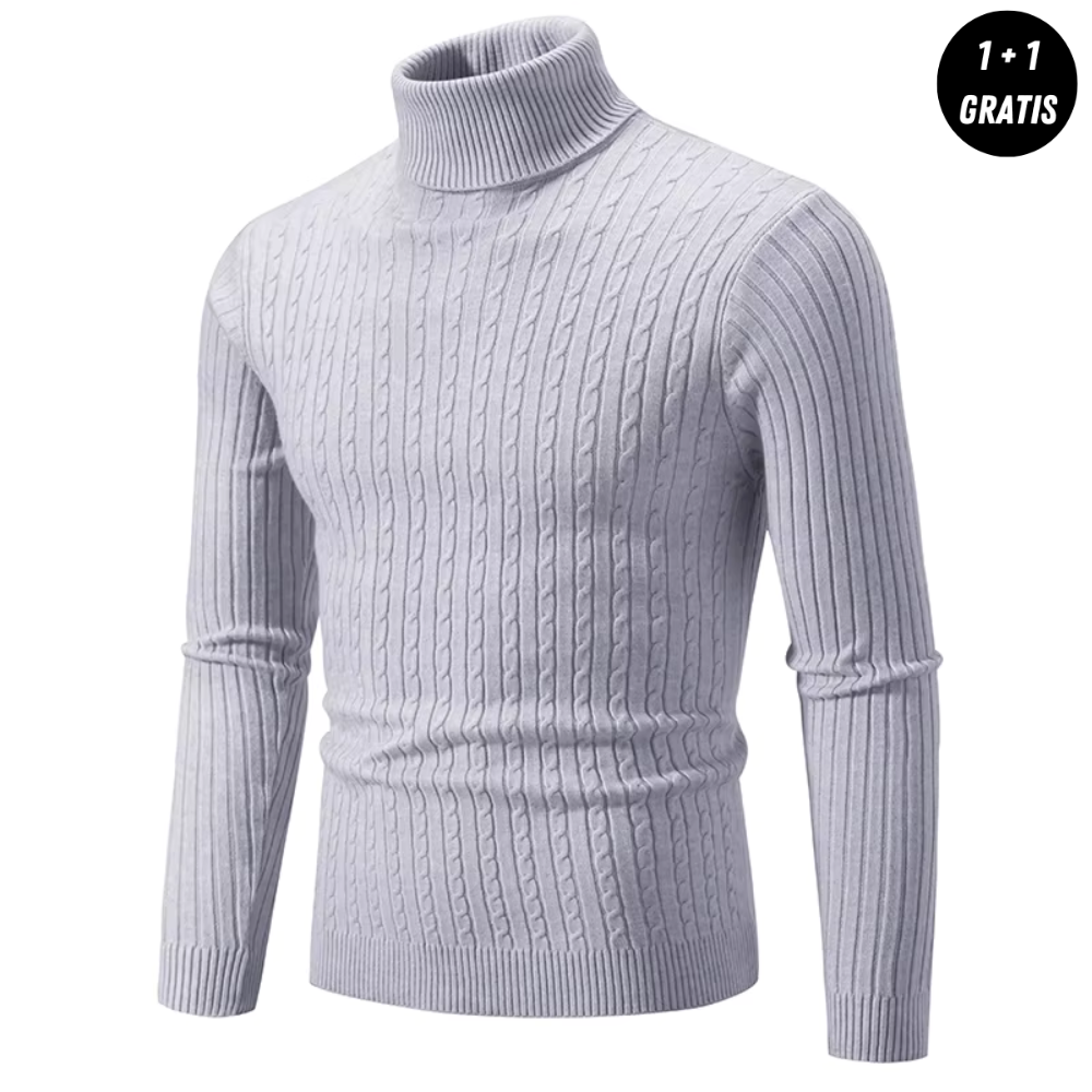 Victor | Warm knit sweater with turtleneck