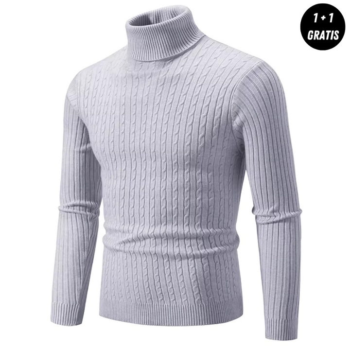Victor | Warm knit sweater with turtleneck