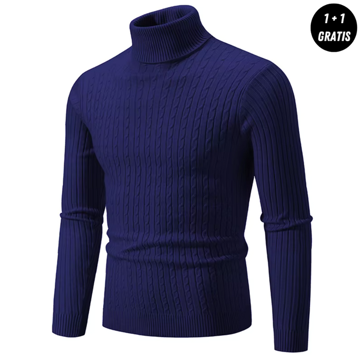 Victor | Warm knit sweater with turtleneck