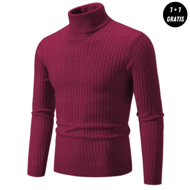 Victor | Warm knit sweater with turtleneck