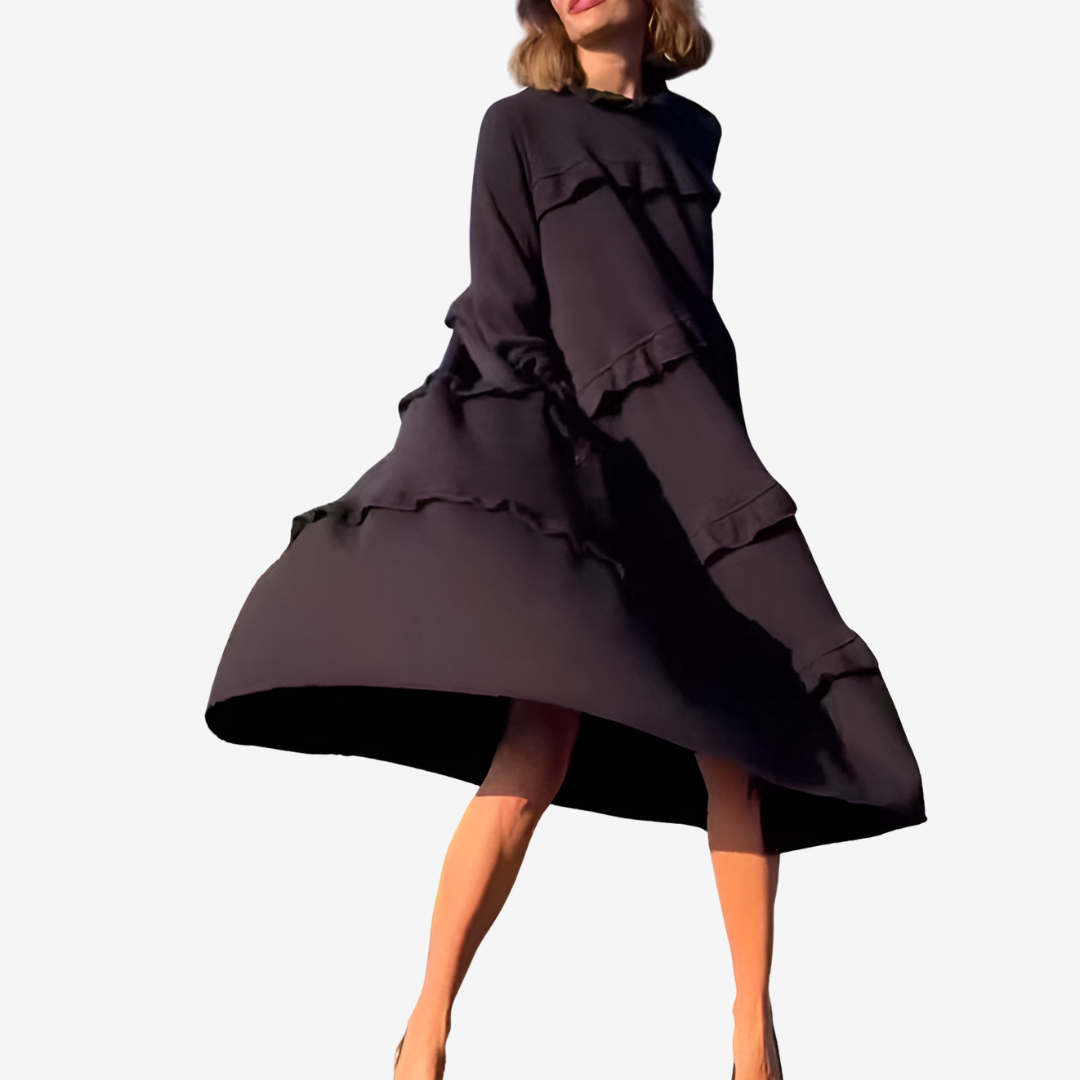 Lauren | Midi Ruffle Dress