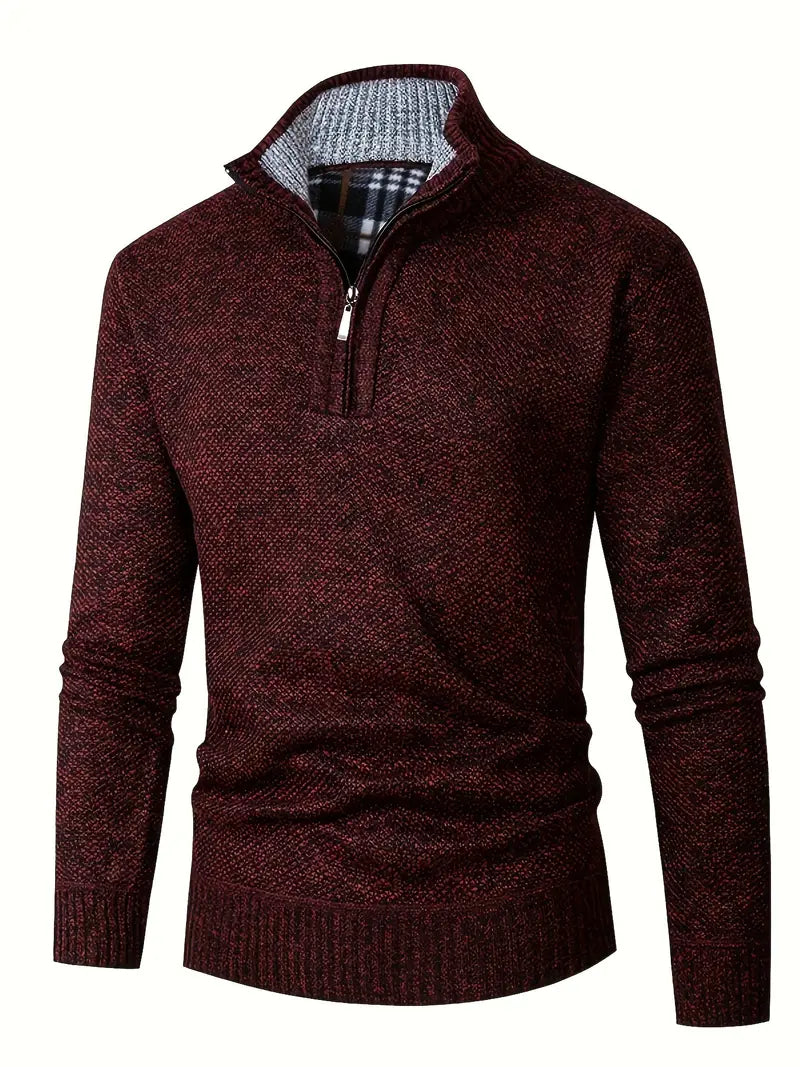 Ingram | Casual High-Neck Quarter-Zip Sweater