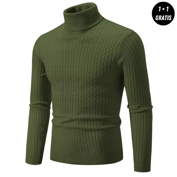 Victor | Warm knit sweater with turtleneck