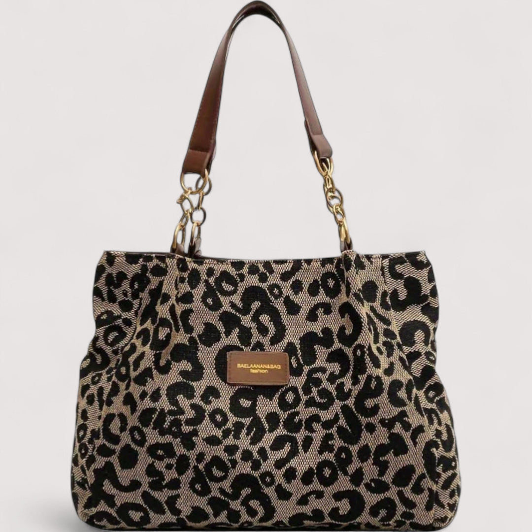 Edith™ | Leopard Canvas Shopping Bag