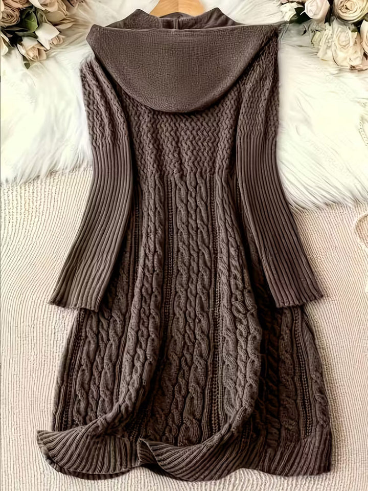 Jakynta | Casual Hooded Sweater Dress