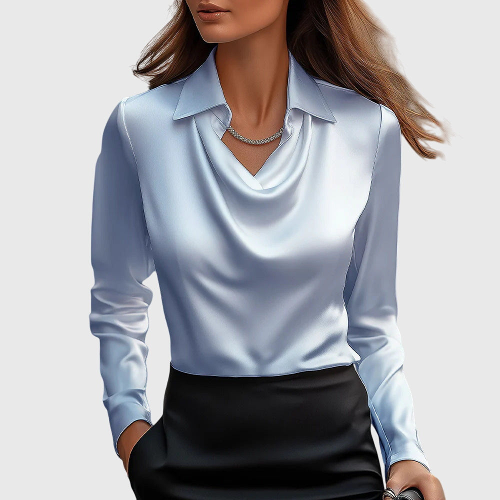 Brooklyn – Elegant Blouse in Glossy Satin