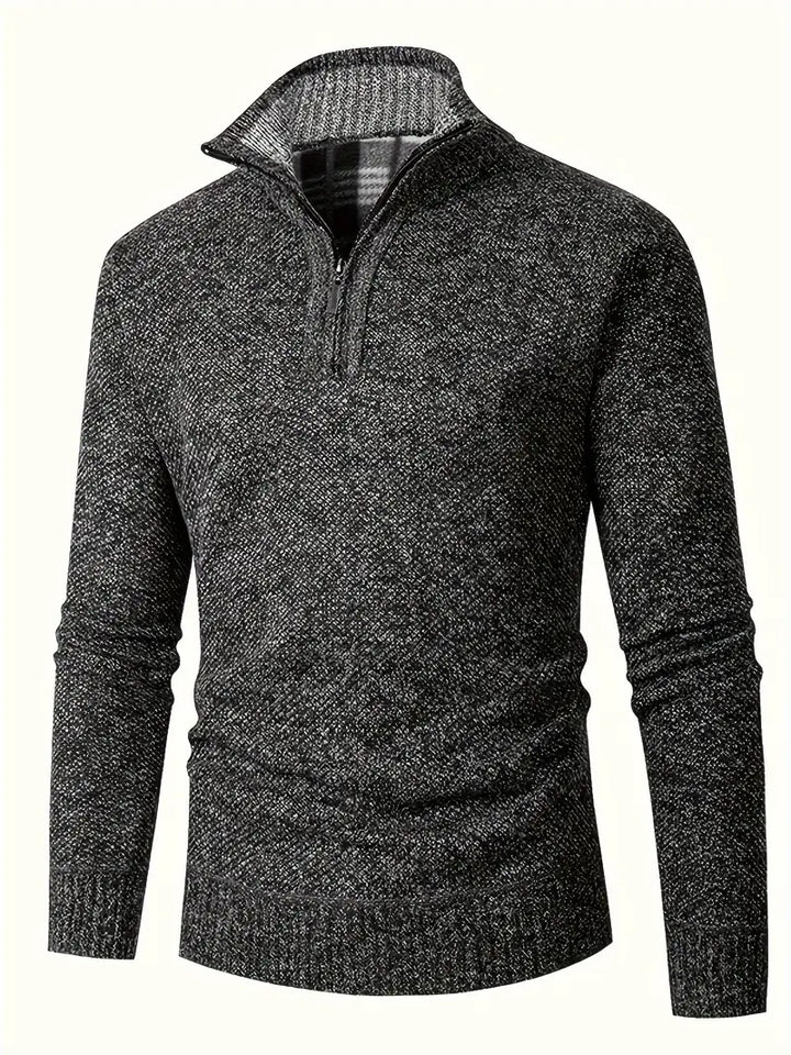 Ingram | Casual High-Neck Quarter-Zip Sweater