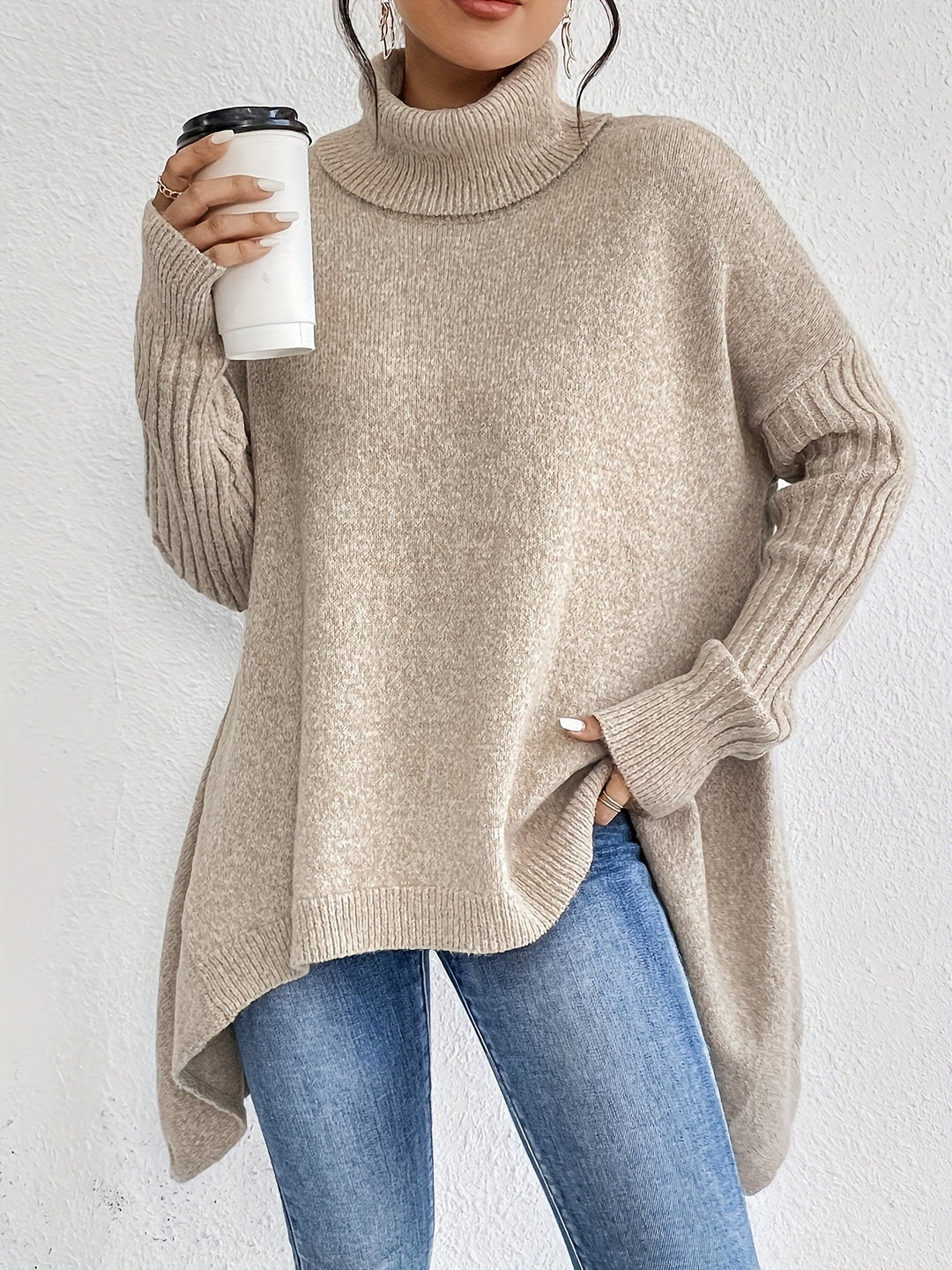 Tahlia Casual Asymmetrical Sweater