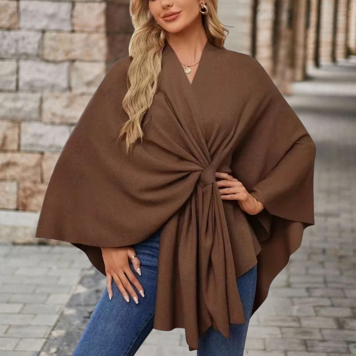 Helin™ | V-Neck Knotted Shawl