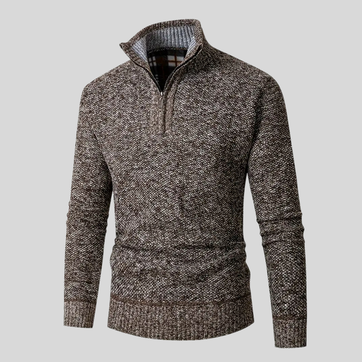 Ingram | Casual High-Neck Quarter-Zip Sweater