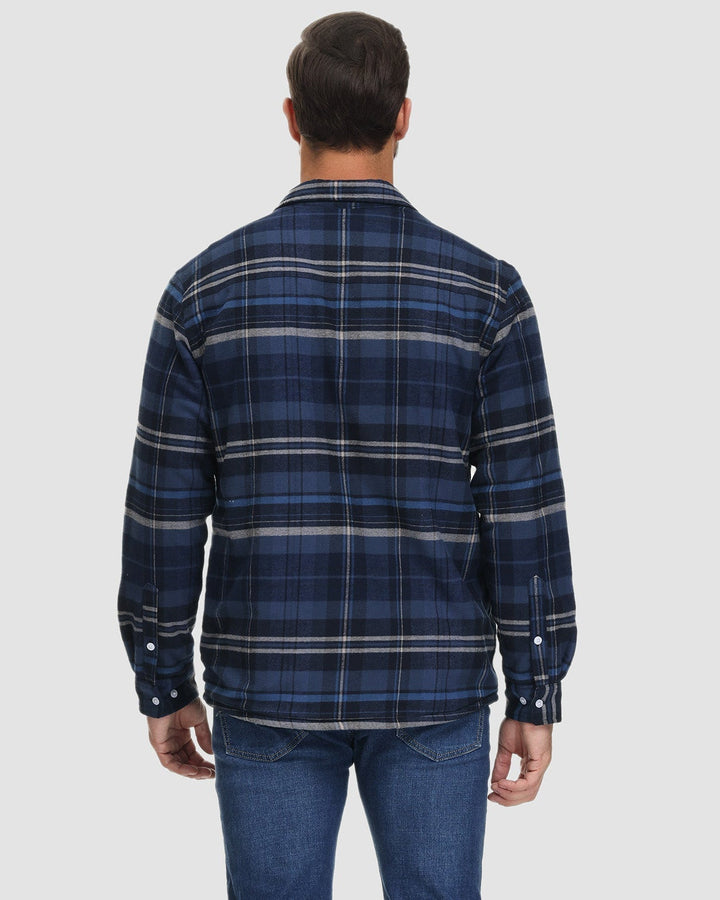 Klaus™ | Warm and Quilted Checkered Overshirt