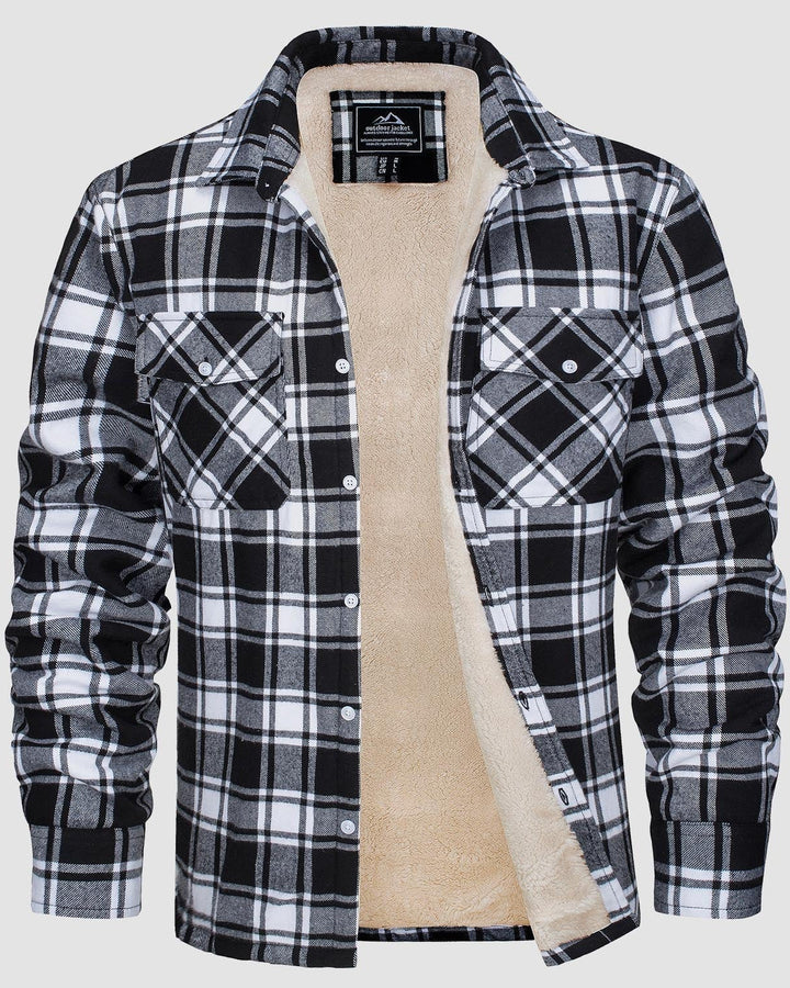Klaus™ | Warm and Quilted Checkered Overshirt