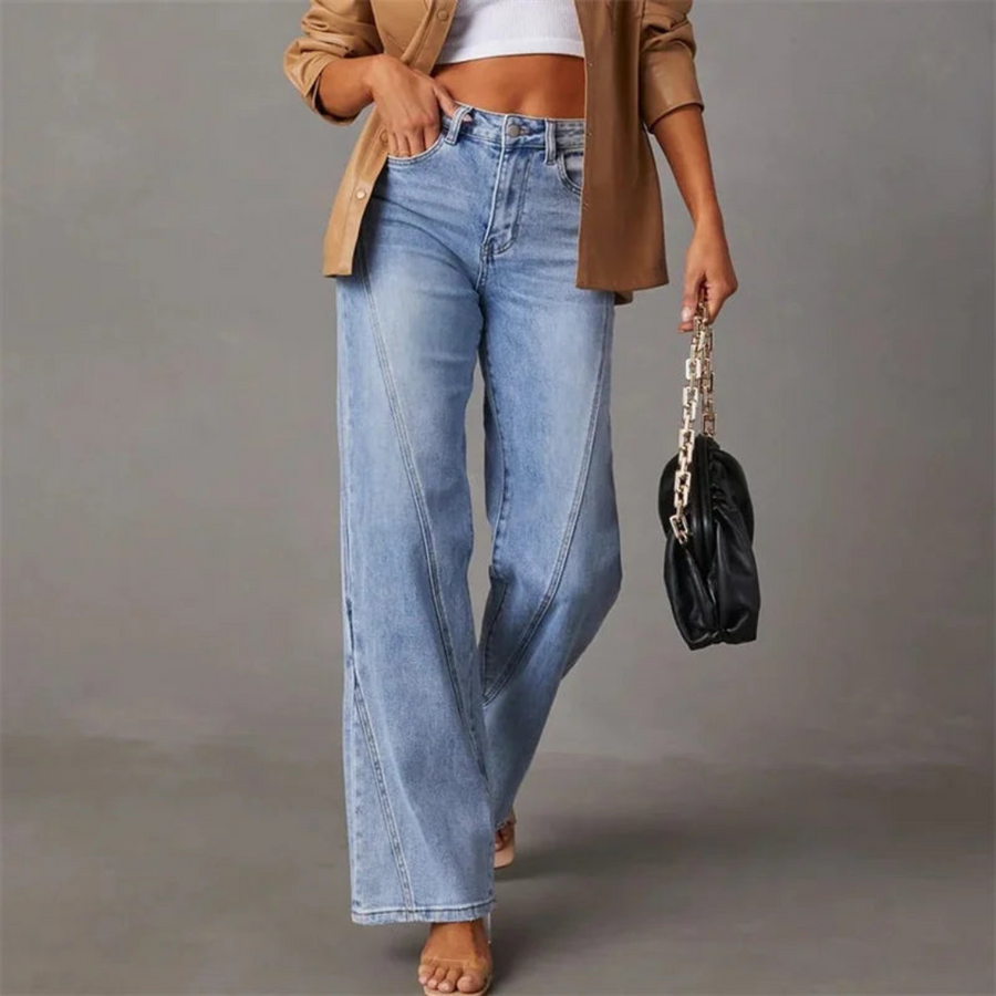 Olivia™ | High Waisted Wide Leg Jeans