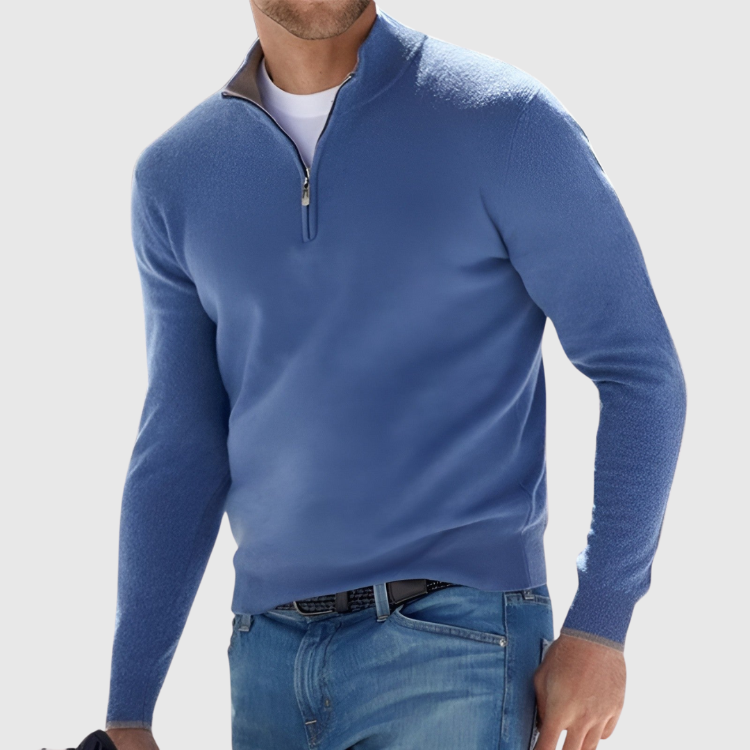 Felix - Zip-Up Pullover for Men
