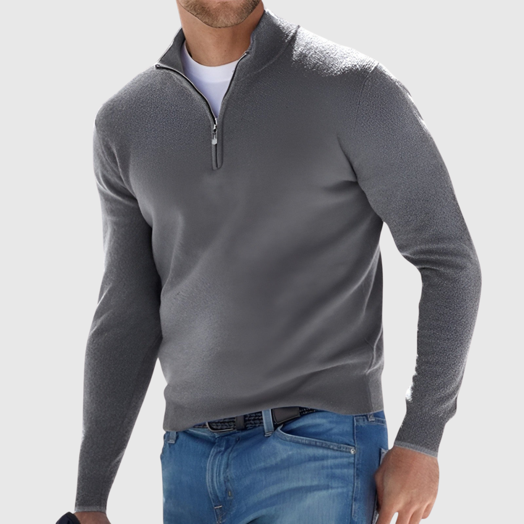 Felix - Zip-Up Pullover for Men