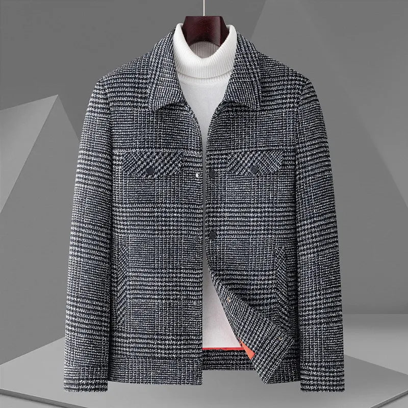 Hudson Plaid Short Coat