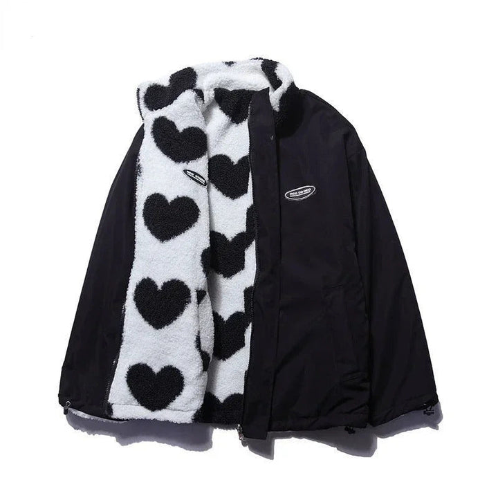 Dianne | Reversible Heart-Print Comfort Jacket