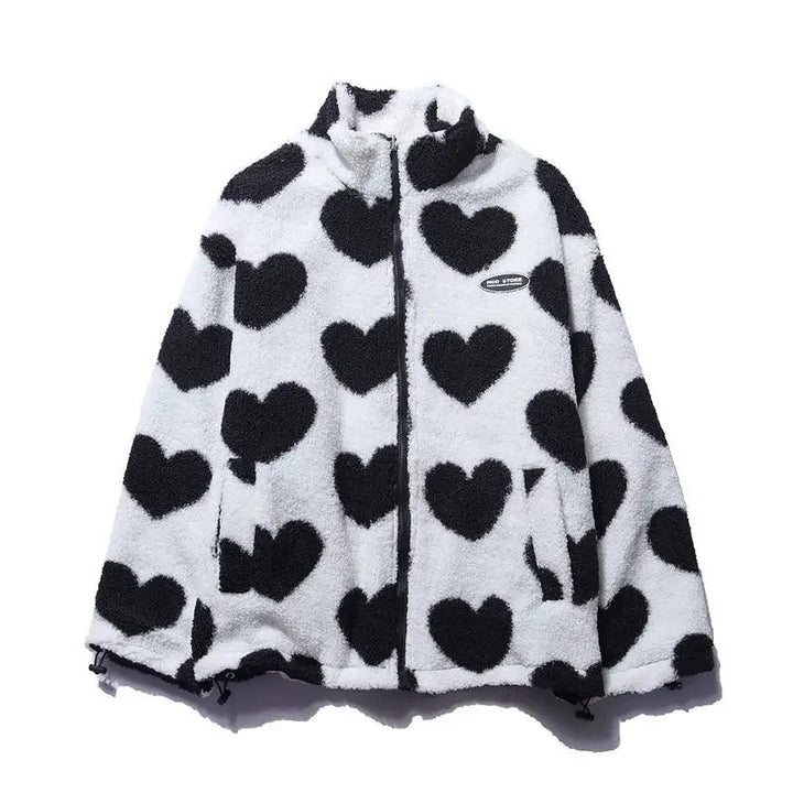 Dianne | Reversible Heart-Print Comfort Jacket
