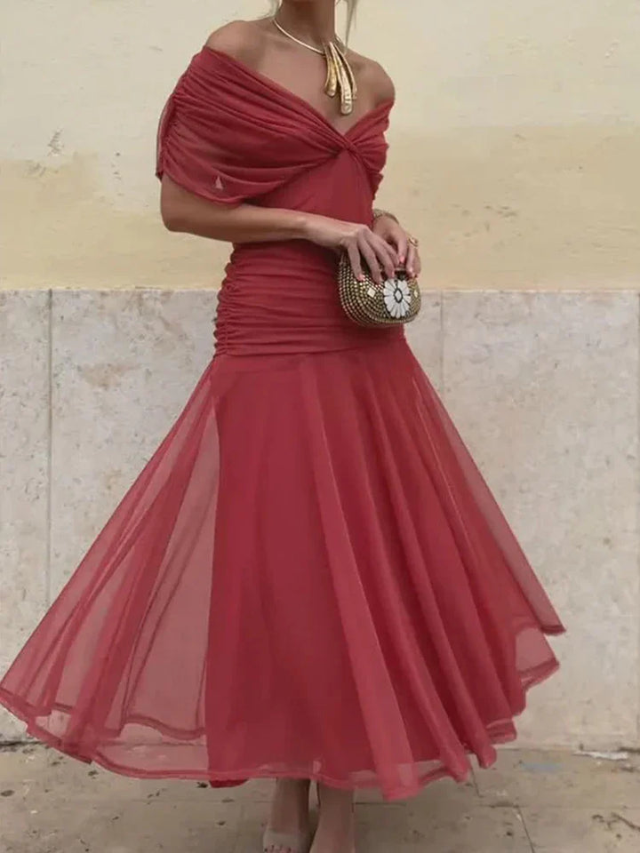 Hayden Laluna™ | Elegant Floral V-Neck Dress