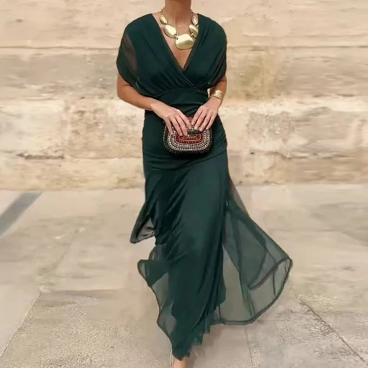 Hayden Laluna™ | Elegant Floral V-Neck Dress