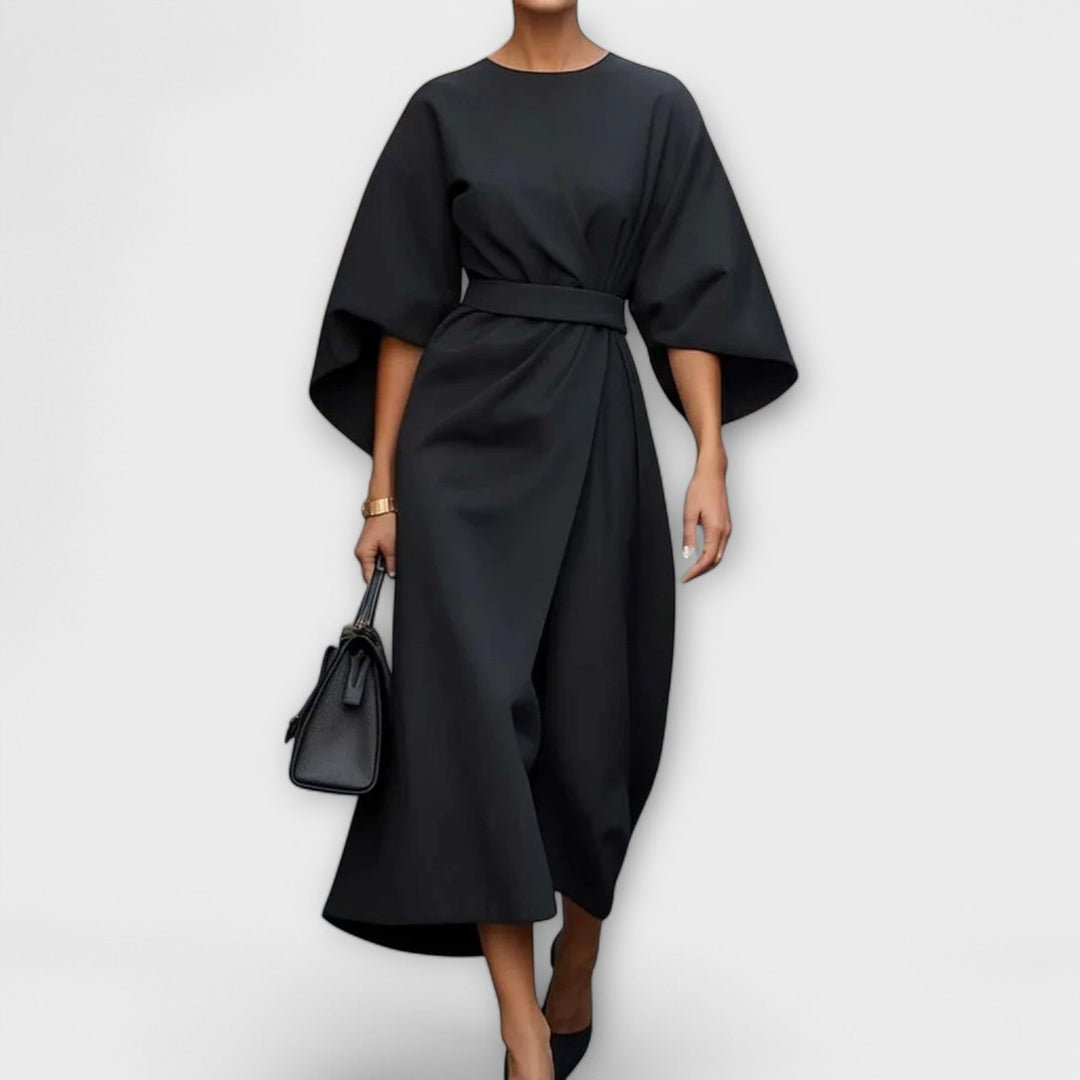 Sonia | Elegant Dress with Sleeves and Belt