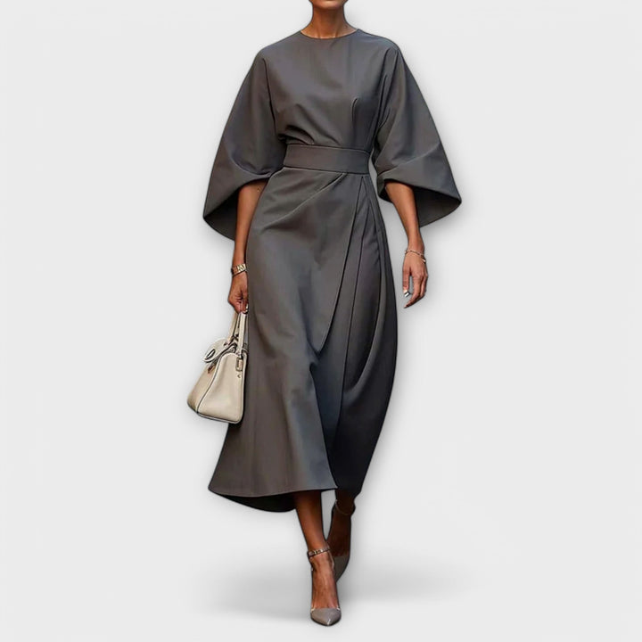 Sonia | Elegant Dress with Sleeves and Belt
