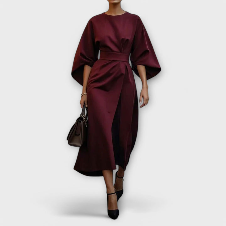 Sonia | Elegant Dress with Sleeves and Belt