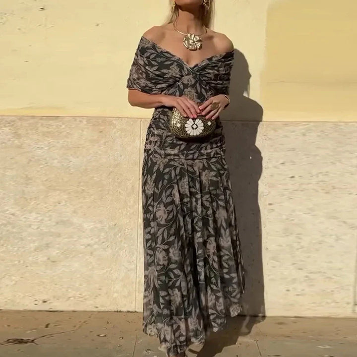 Hayden Laluna™ | Elegant Floral V-Neck Dress