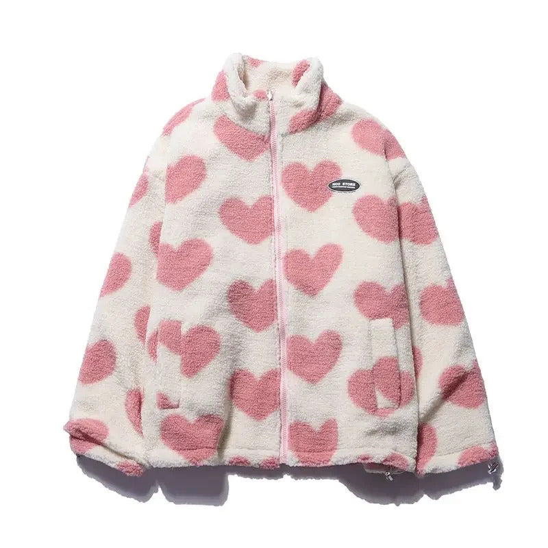 Dianne | Reversible Heart-Print Comfort Jacket