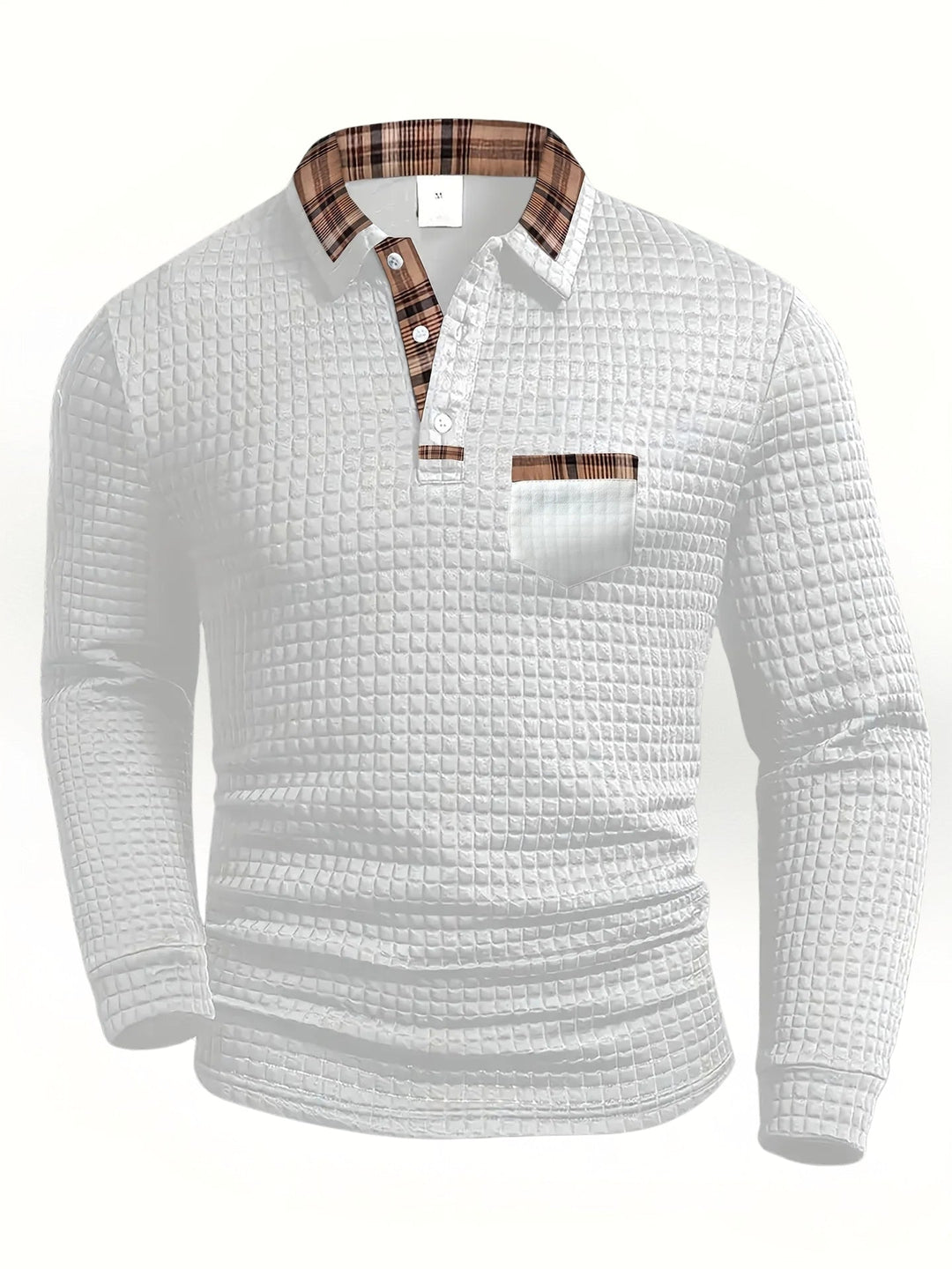 Dvarko | Casual Polo Shirt with Check Pattern