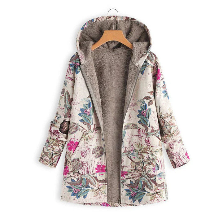 Myrthe™ Warm Fleece Jacket with Boho Print