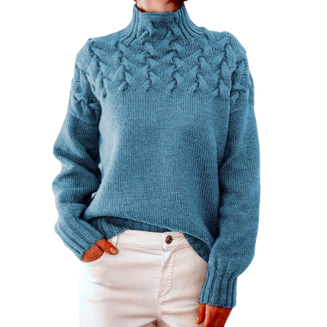 Juliette | Women's Turtleneck Knit Sweater