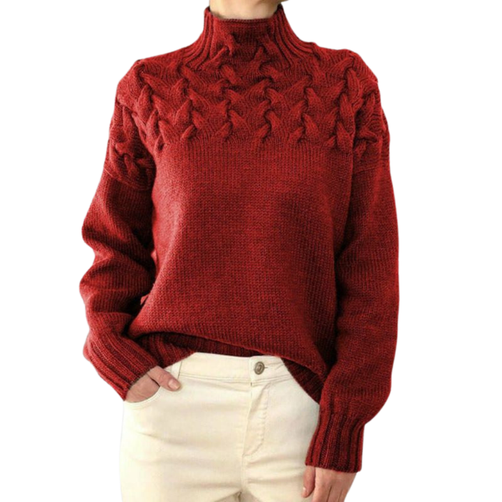 Juliette | Women's Turtleneck Knit Sweater