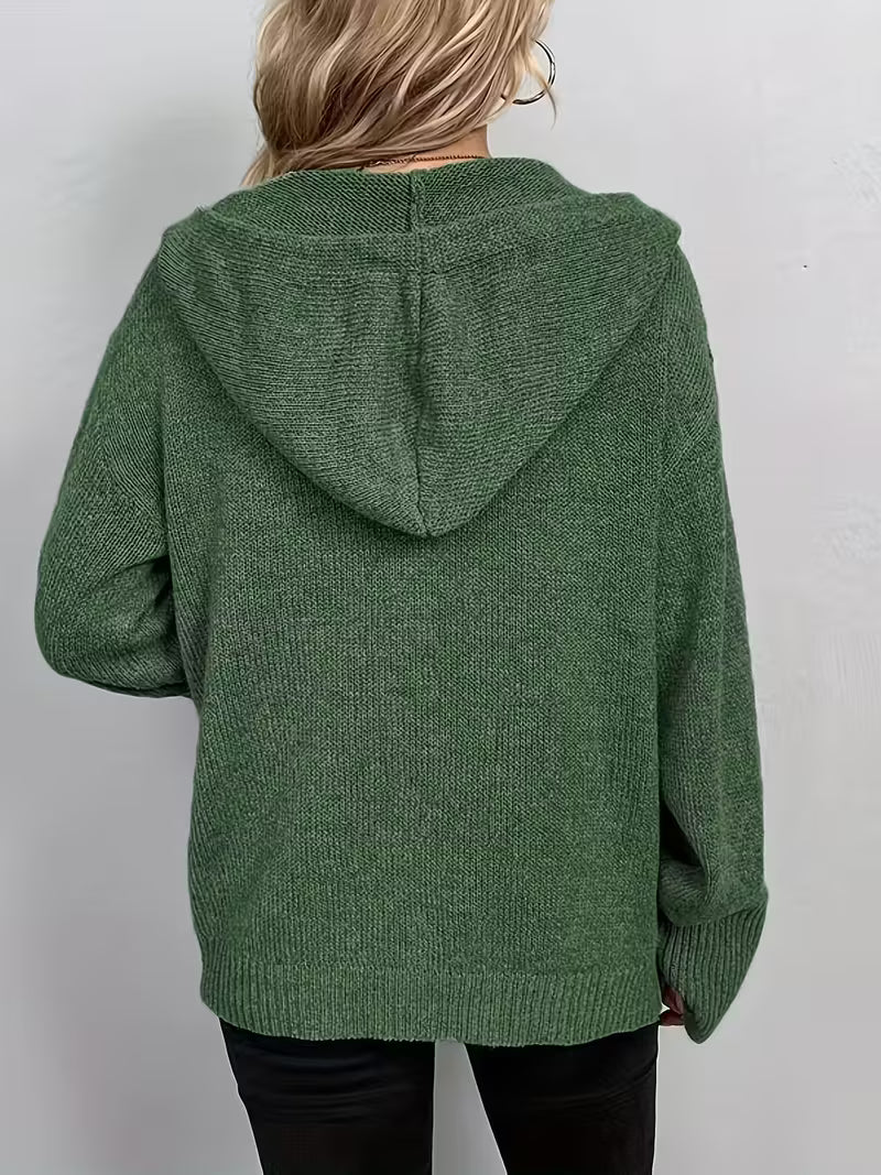 Karalina™ | Cable Knit Button-Front Cardigan