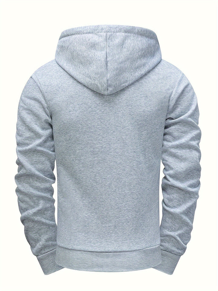 Hendro - Casual Long Sleeve Zipper Hoodie