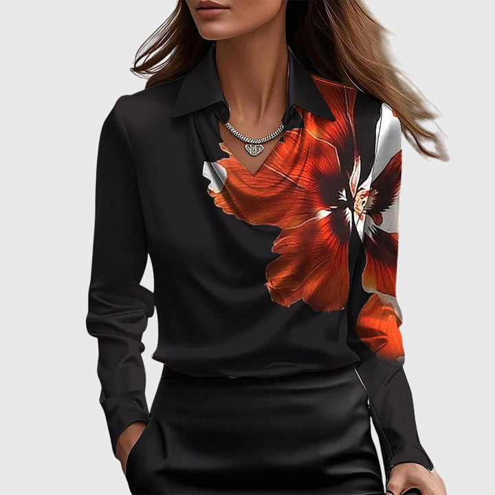 Brooklyn – Elegant Blouse in Glossy Satin