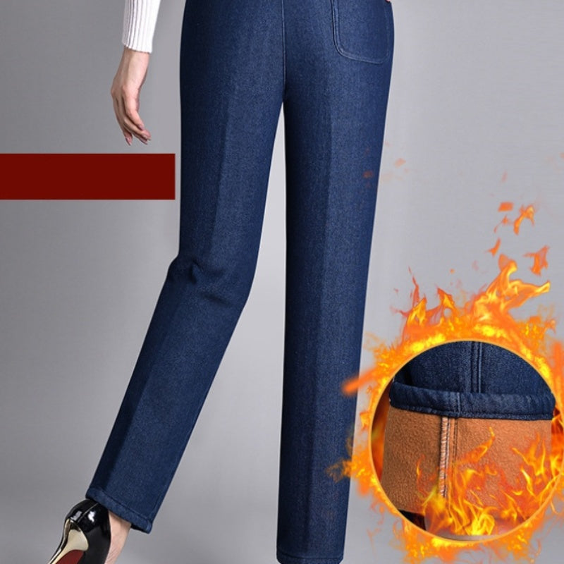 Scarlet | Women's Jeans with Side Pockets and Elastic Waist
