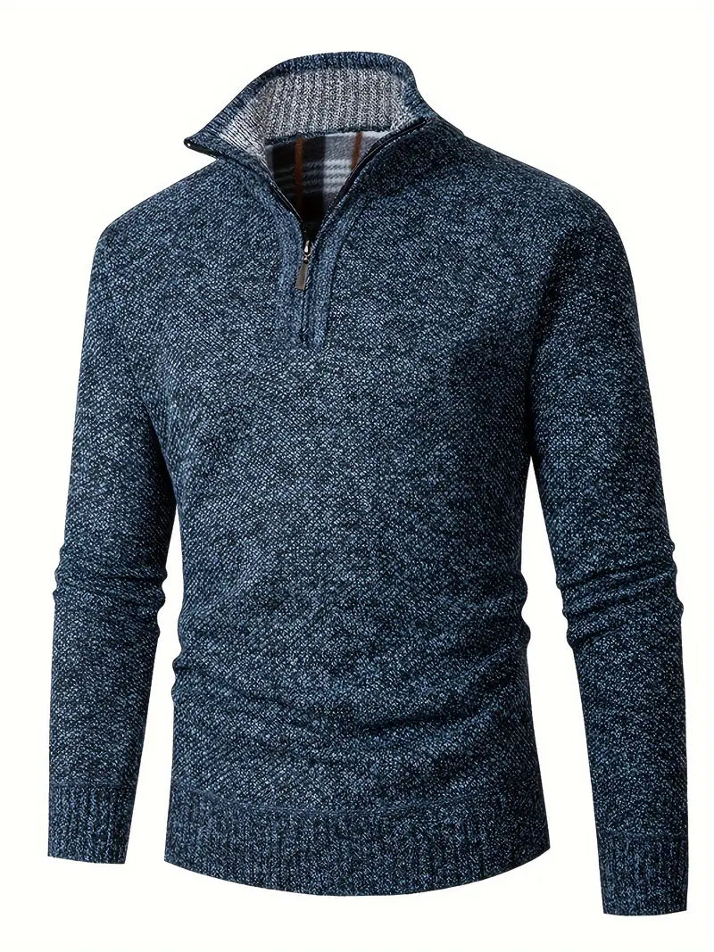 Ingram | Casual High-Neck Quarter-Zip Sweater