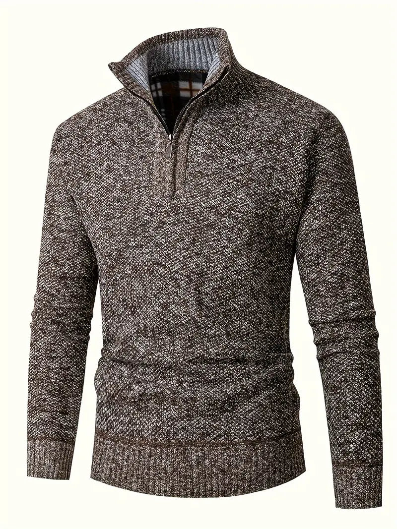 Ingram | Casual High-Neck Quarter-Zip Sweater