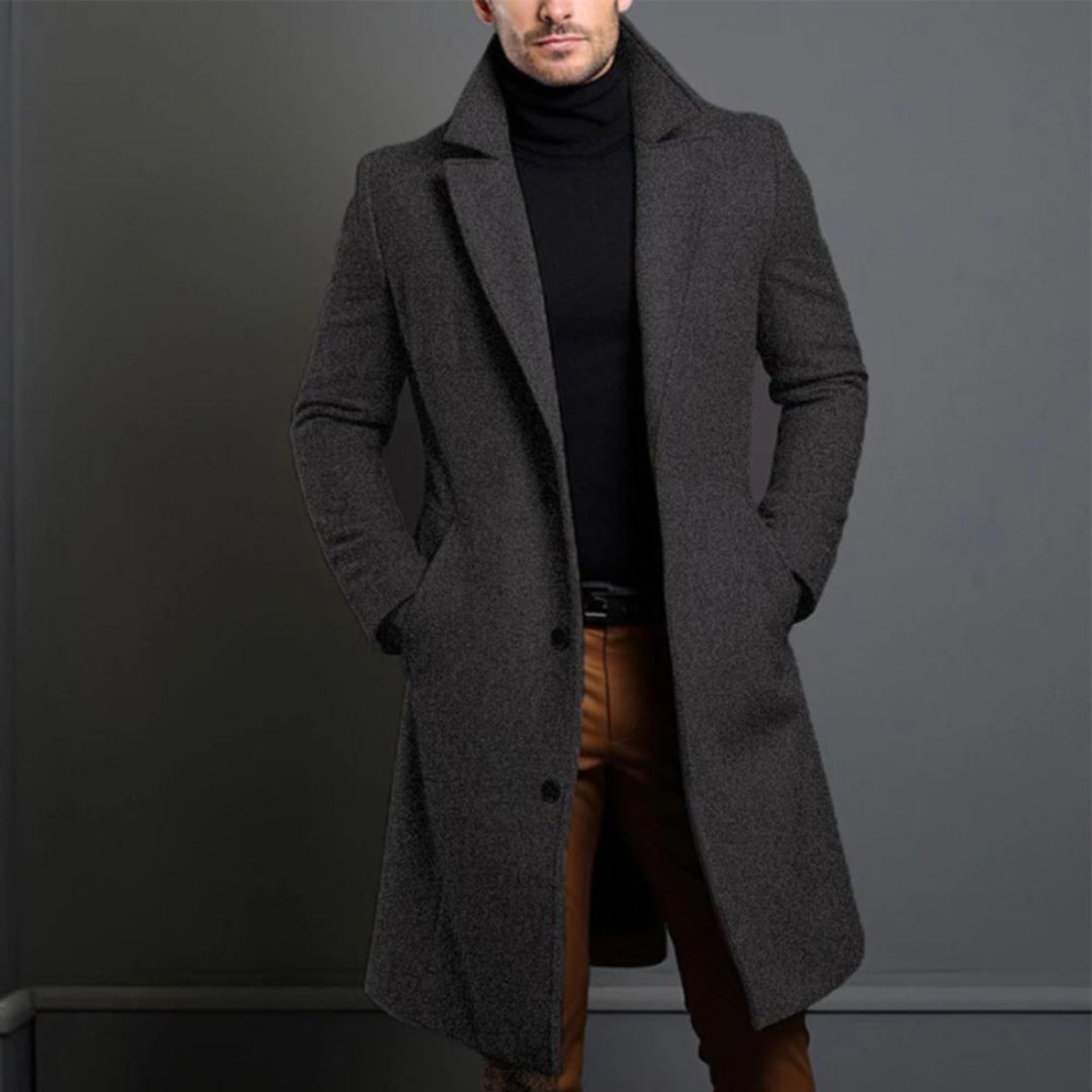 Florian - Elegant wool trench coat for an autumn look